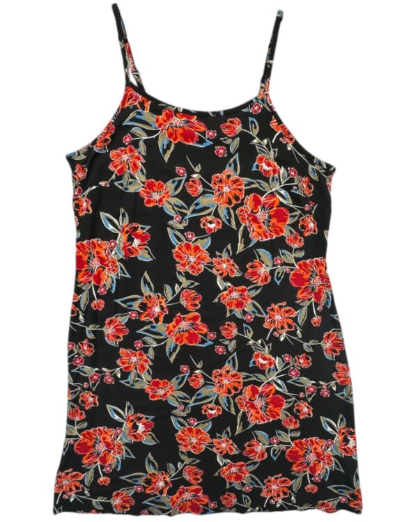 CAPSULE Sukienka Damska Czarna Kwiatowa L