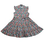 Sukienka Damska Czerwona Kwiatowa S - zdjęcie 1