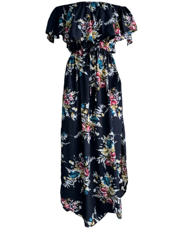 INNA Sukienka Damska Czarna Kwiatowa M