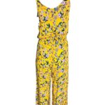 VERO MODA Kombinezon Damski Żółty Kwiatowy S - zdjęcie 2