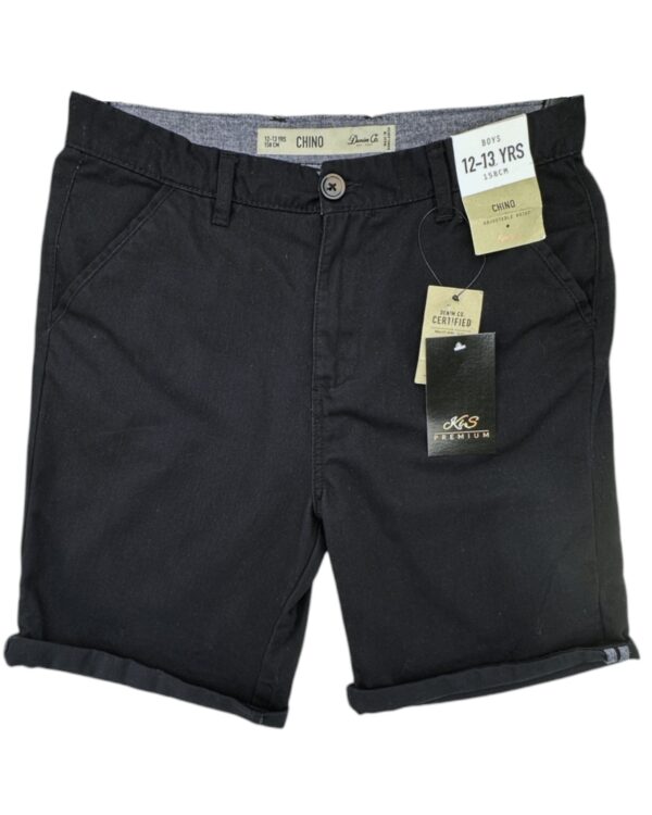 DENIM CO Spodnie Dziecięce Czarne Chino 158