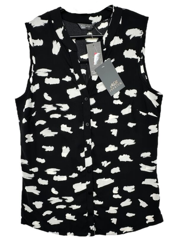 PAPAYA Koszula Damska Czarna Wzór S