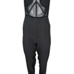 PRETTYLITTLETHING Kombinezon Damski Czarny M - zdjęcie 1