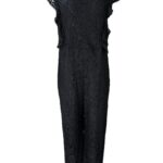 FASHION UNION Kombinezon Damski Czarny Koronka ONE SIZE - zdjęcie 1