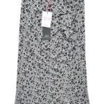 SAVIDA Spódnica Damska Czarna Kwiatowa M - zdjęcie 1