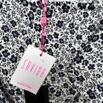 SAVIDA Spódnica Damska Czarna Kwiatowa M - zdjęcie 3