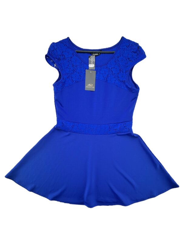 DUNNES STORES Sukienka Damska Niebieska Koronkowa XL