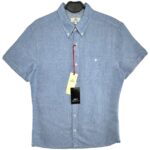 NEXT Koszula Męska Niebieska M Len - zdjęcie 1