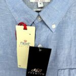 NEXT Koszula Męska Niebieska M Len - zdjęcie 3