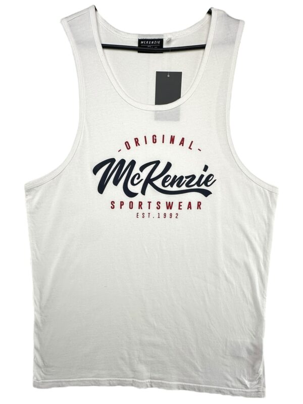 MCKENZIE Koszulka Męska Biała Logo L