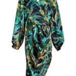 GIRL IN MIND Sukienka Damska Zielona Wzorzysta 3XL - zdjęcie 1