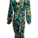 GIRL IN MIND Sukienka Damska Zielona Wzorzysta 3XL - zdjęcie 2