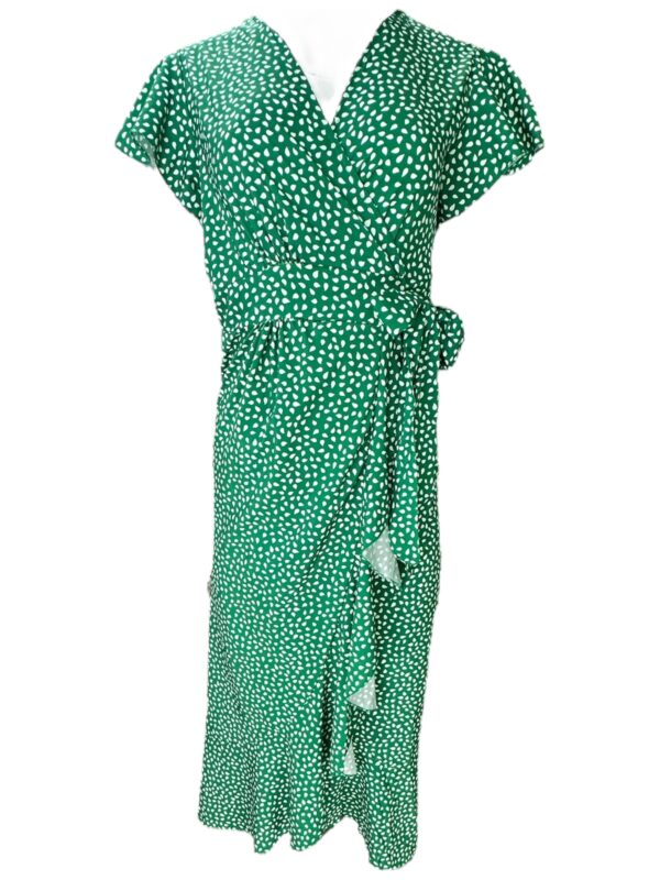 NEW COLLECTION Sukienka Damska Zielona Kropki XXS