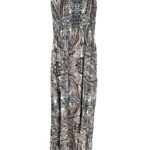 PAPAYA Sukienka Damska Brązowa Wzorzysta XXL - zdjęcie 1