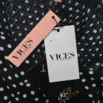 VICES Sukienka Damska Czarna Groszki S - zdjęcie 3