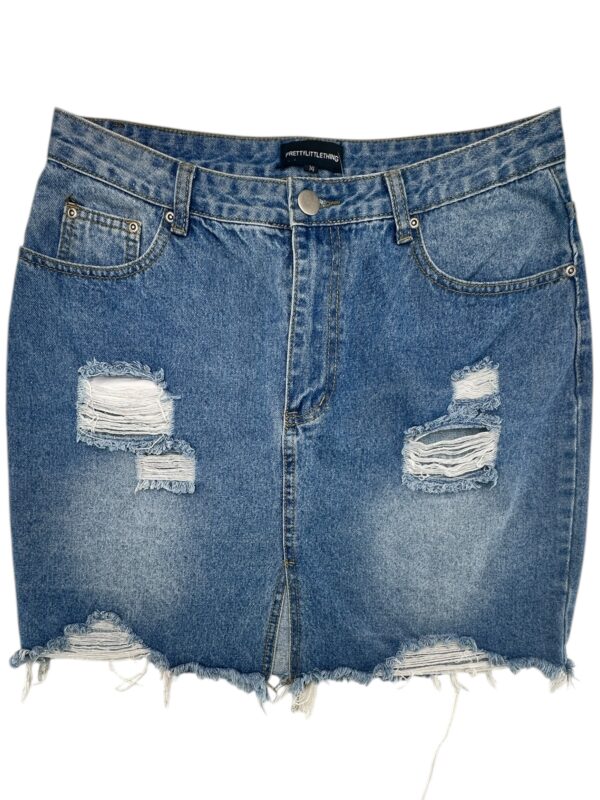 PRETTYLITTLETHING Spódnica Damska Niebieska XL