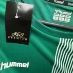HUMMEL Koszulka Męska Zielona Paski XXL - zdjęcie 3