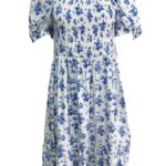 Sukienka Damska Niebieska Kwiatowa XL - zdjęcie 1