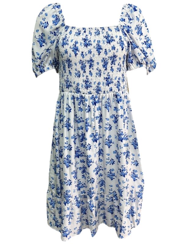 Sukienka Damska Niebieska Kwiatowa XL