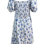 Sukienka Damska Niebieska Kwiatowa XL - zdjęcie 2