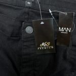 BOOHOOMAN Jeansy Męskie Czarne Przetarcia L - zdjęcie 3