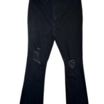 Jeansy Damskie Czarne M - zdjęcie 1