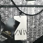 ZARA Body Damskie Czarne Koronkowe M - zdjęcie 3