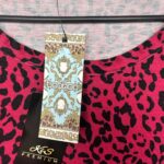 BOOHOO Tunika Damska Różowa Zwierzęcy XXL - zdjęcie 3