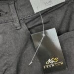 GRORGE Spodnie Męskie Czarne Slim S - zdjęcie 3