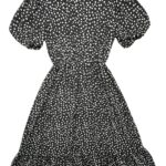 I SAW IT FIRST Sukienka Damska Czarna Groszki S - zdjęcie 1