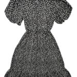 I SAW IT FIRST Sukienka Damska Czarna Groszki S - zdjęcie 2