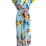 MIASURI Sukienka Damska Niebieska Kwiatowa S/M - zdjęcie 1