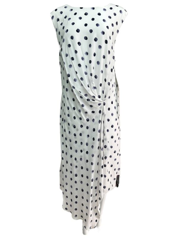 RJR. JOHN ROCHA Sukienka Damska Biała Groszki ONE SIZE