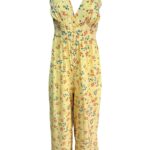 BOOHOO Kombinezon Damski Żółty Kwiatowy XL - zdjęcie 1