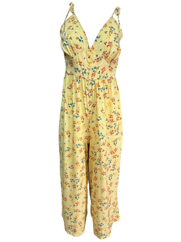 BOOHOO Kombinezon Damski Żółty Kwiatowy XL