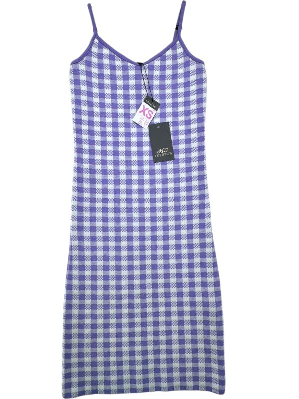PRIMARK Sukienka Damska Fioletowa Kratka XS