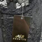 TOPSHOP Sukienka Damska Czarna Koronkowa S - zdjęcie 3