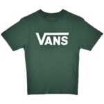 VANS Koszulka Dziecięca Zielona Logo 140 - zdjęcie 1
