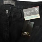 DENIM CO Jeansy Damskie Czarne XXL - zdjęcie 3