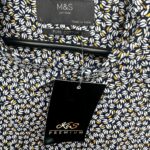 M&S Koszulka Męskie Czarne Wzór L - zdjęcie 3
