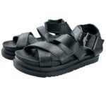 INNA Sandały Damskie Czarne 36 - zdjęcie 1