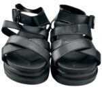 INNA Sandały Damskie Czarne 36 - zdjęcie 2