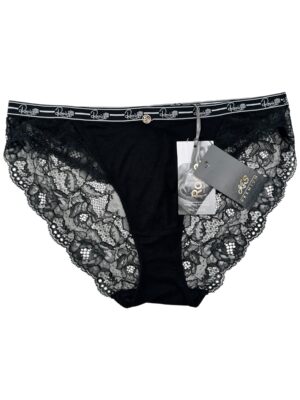 Damskie Majtki Czarne XL Koronkowe