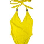 MODA MINX Strój kąpielowy Damski Żółty L - zdjęcie 1