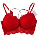 PRIMARK Biustonosz Damski Czerwony Koronkowy L - zdjęcie 1