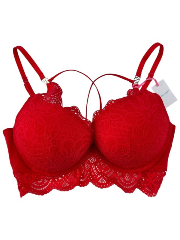PRIMARK Biustonosz Damski Czerwony Koronkowy L
