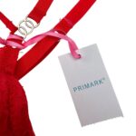 PRIMARK Biustonosz Damski Czerwony Koronkowy L - zdjęcie 3