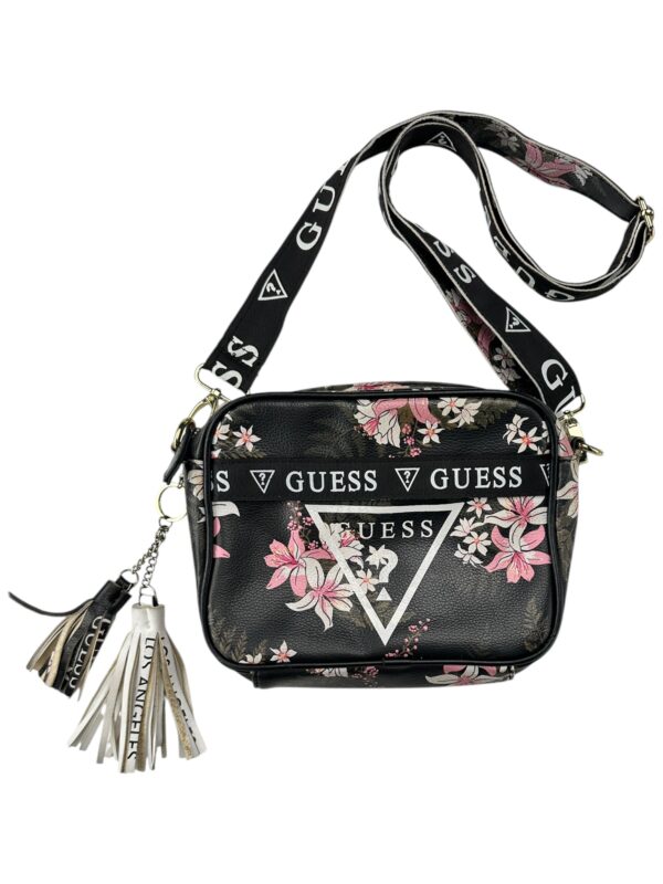 GUESS Torebka Damska Czarna Kwiatowa ONE SIZE