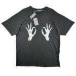 BOOHOO Koszulka Męska Czarna Szkielet 3XL - zdjęcie 1