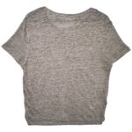 MANGO Koszulka Damska Beżowa M Len - zdjęcie 2